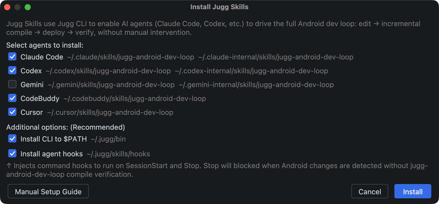 Install Jugg Skills 安装入口